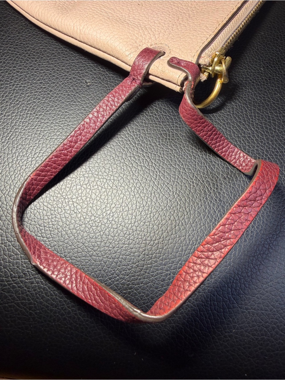GORGEOUS! TORY BURCH PERRY BOMBE PINK WRISTLET -PEBBLED LEATHER - Picture 8 of 10